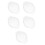 5Pièces Couvercles Micro-Ondes Verre Transparent Protège Repas Four 7