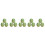 15Pcs Mini Artificial Watermelon Models Realistic Green Resin Decor 8