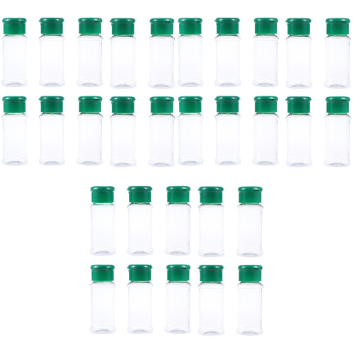 30Pièces Récipients Épices Vert Couvercle 1
