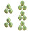 15Pcs Mini Artificial Watermelon Models Realistic Green Resin Decor 9