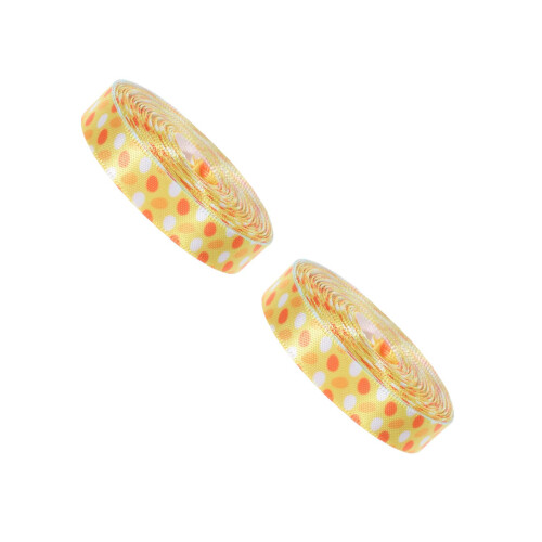 2Rouleaux Ruban Décoratif Pâques En Polyester Pour DIY