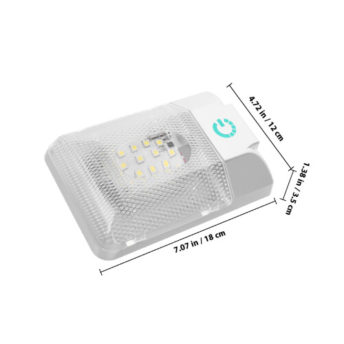 Abs+st Witte Dome Light Binnenverlichting Auto, Rv, Boot 1