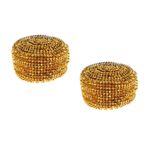 2Rouleaux Accessoire DIY Ligne Perçage Plastique Rivet Décoratif 2