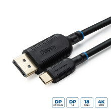 MicroConnect USB-C til DisplayPort-kabel, 1 m, MC-USBCDP1