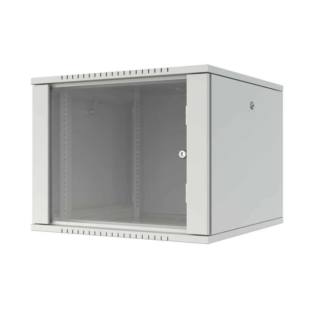Lanview Quick Assembly Unassembled 19" 9U Rack Wall Mount W:600 X D:600 X H:512mm - White 5715328161634