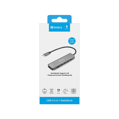 Sandberg USB-C 6-in-1 MediaDock 1
