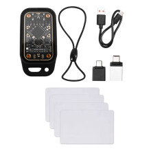 Lecteur de Puces RFID à Puce Caméléon Acrylique V3.0 + 4x Copieur de Cartes UID 125 KHz 13,56 MHz
