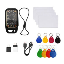 Lecteur de Puces RFID Caméléon Acrylique V3.0 + Porte-Clés 8xUID/CUID + Copieur D'Étiquettes de Cartes à Puce 4xUID 125 KHz 13,56 MHz