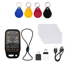 Acrylic Chameleon V3.0 RFID Chip Reader+4xUID Keychain+4xUID Card 125Khz 13.56Mhz ID IC Card Tag Copyer