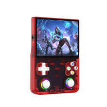R36 Ultra X Retro Handheld Game Console 4.5-Inch IPS Screen Open Source Pocket Player 2.4G WiFi PSP Game Console Red