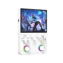 R36 Ultra X Retro Game Console 4.5-Inch IPS Screen Open Source Pocket Player 2.4G WiFi PSP Handheld Game Console White