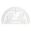 Protractor for Land Navigation, Geographic Coordinate Ruler UTM/MGRS Coordinate Scale, 6" RA Plastic Tool 4
