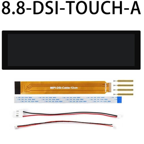 8.8 Inch 480x1920  MIPI LCD TouchScreen Display IPS Panel for Raspberry Pi 3A+/3B+/4B/5,CM3/3+/4/5,ESP32 1