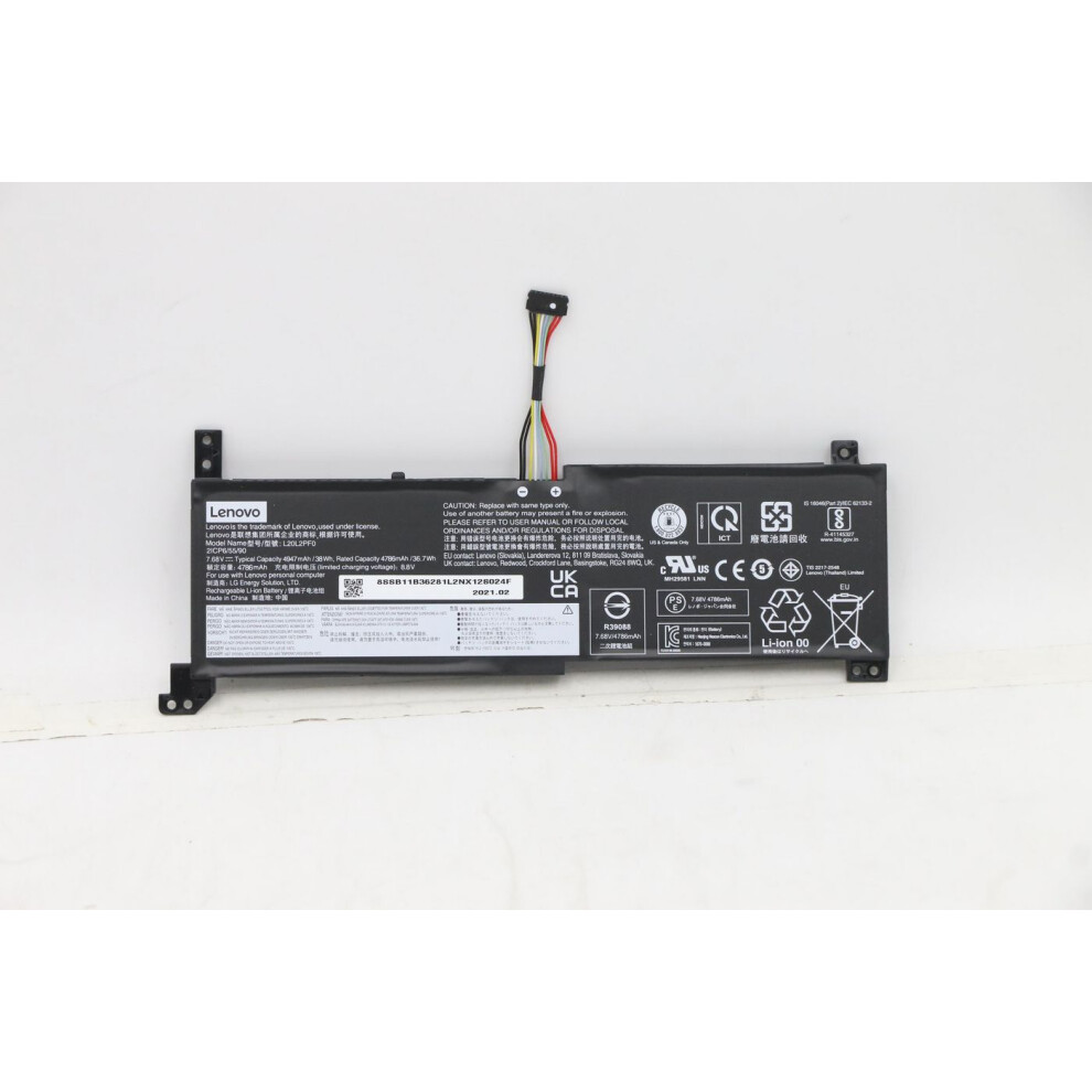 Lenovo Lithium-Ion Battery 38Wh Capacity 7.68V Voltage Designed For Devices Lightweight At 154G.