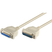 MicroConnect D-SUB 25-pin Extension Cable 2m