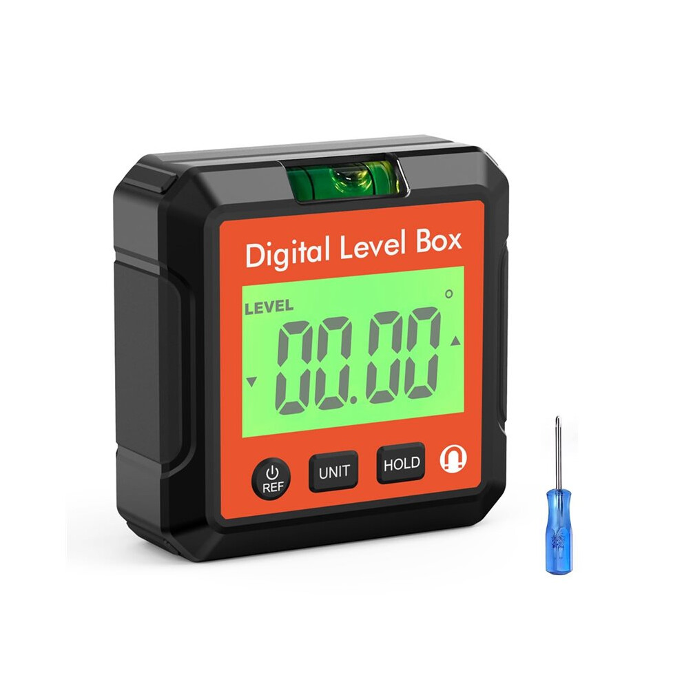 Saudism Digital Level Box Magnetic Digital Inclinometer Multi Angle Measuring Ruler Electronic Protractor With Lcd Display