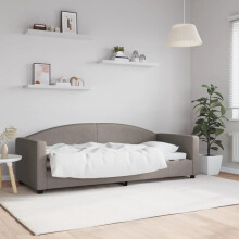 Sofa z funkcją spania, kolor taupe, 80x200 cm, obite tkaniną
