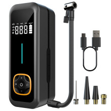 Digital Display Car Air Pump Portable Tire Inflator, Compact High-Pressure Air Compressor for Car Motorcycle