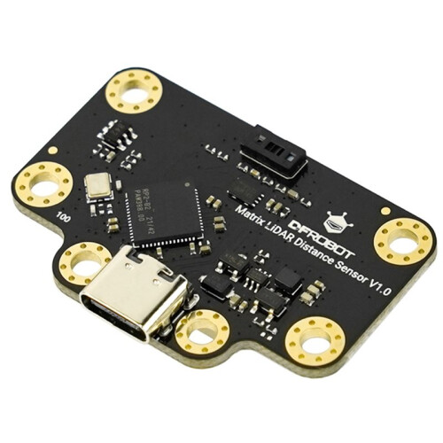DFRobot 8x8 Matrix ToF 3D Distance Sensor Depth Cameras RP2040 I2C UART 3.5m Range for Robot Avoidance  Automation