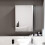 NES Home Nes Home Gloss White 400mm Bathroom Mirror Cabinet With Shelf Storage 1