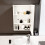 NES Home Nes Home Gloss White 400mm Bathroom Mirror Cabinet With Shelf Storage 2