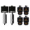 2set for  P2S Removable Hardened Steel Nozzle Hot End 0.4mm 3D Printer Replacement Hotend W/2pcs Silicone Socks 1