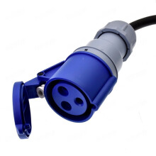 L14-30P Stecker auf 32A 2P+PE CEE Buchse 3x6mm Gummidraht Hochleistungs-Industriestromkabel für Generatoren