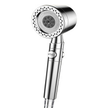 Pommeau de Douche à Filtre Haute Pression Économe en Eau, 5 Jets, Douchette à Main, Arrêt Automatique, Ensemble D'Accessoires de Salle de Bain