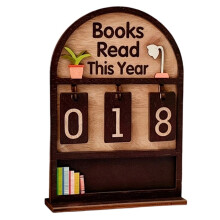 Jährliche Lesestatistik, Dekorationen für Schüler- und Lehrerbücherregale, Leseherausforderungen und Geschenke für Bücherliebhaber B