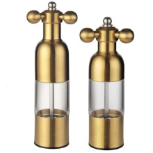 Moulin à Sel et à Poivre, Salière Manuelle en Acier Inoxydable pour Robinet, Ustensiles de Cuisine de Style Occidental avec Poignée B