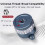 Leveling Base Tripod  3/8'' 1/4'' Screw Universal Leveling Mount Panoramic  Tiltable for DSLR Camera 4