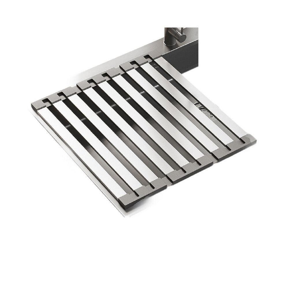 Photos - Dishwasher Accessory 304 Stainless Steel Roll Dish Drying Rack, Foldable Heat-Resistant Dishes Drainer