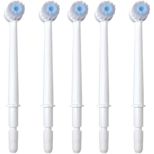 5Pcs Replacement Brush Heads for WP-Series Oral Irrigators - Assorted, Random Delivery