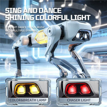 AI Intelligent Remote Control Machine Dog Voice Control Biomimetic RC Robot APP Children Electric Toys Dog Toy Gifts