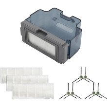 Robot Vacuum Parts:Dustbin,HEPA Filters & Side Brushes for M210/M213/M210b & Okp /K2p/K3/K4/K5/K2p Robot Vacuum