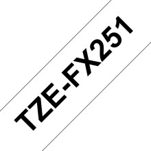 Brother Brother Pro Tape TZe-FX251 Flexible ID tape - Black on White 24mm