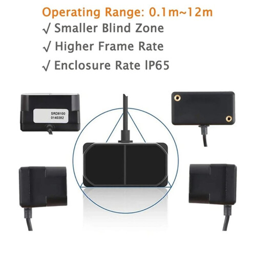 2 Capteurs de Distance Lidar TFmini  0,1-12 M, Étanches IP65, avec Module D'Évitement D'Obstacles 1