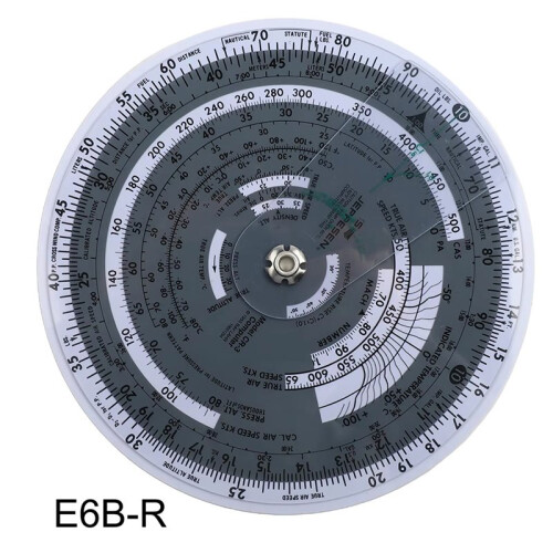 New 6 Inches E6B-R Circular Flight Computer Aviation Plotter Slide Rule for Aviation Flight Training  Training 2