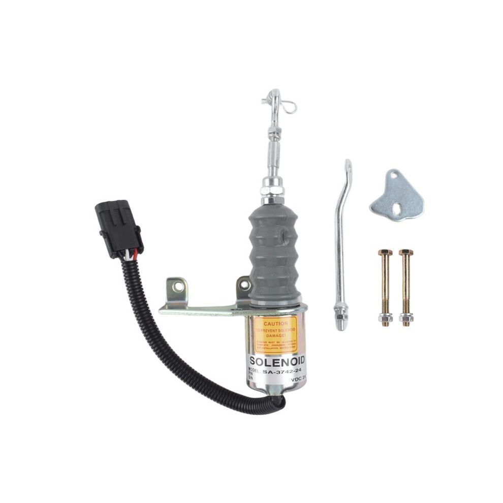 Saudism 24V Engine Cutting Solenoid Valve Fuel Cut-Off Solenoid For Coil 6Ct 8.3 3964628 3991168 Sa-4941-24