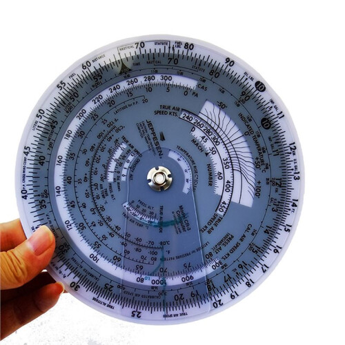 New 6 Inches E6B-R Circular Flight Computer Aviation Plotter Slide Rule for Aviation Flight Training  Training 1