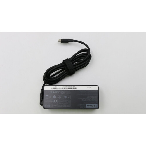 Lenovo Lenovo 65W AC adapter with USB Type-C interface 20V output compatible with various Lenovo laptops and devices. 1