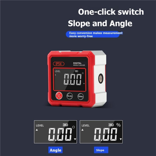 Digital Angle Gauge Protractor Angle Measure Inclinometer Magnetic Level Box Angle Meter Double Side Light for Home 2