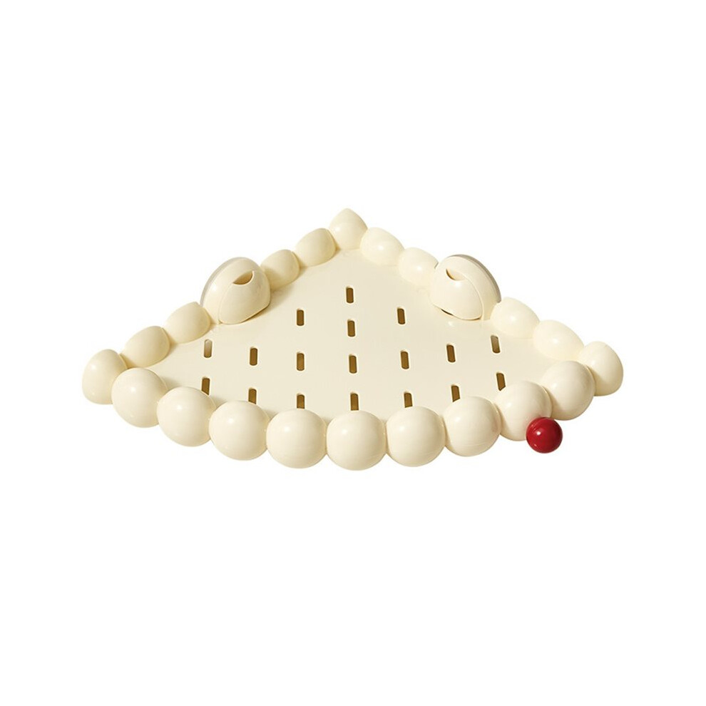 Saudism Cloud Batoom Corner Drainable Storage Ra No Drilling Suction Cup Organizer For Toiletries B