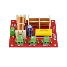 200W Audio Speaker Frequency Divider 3 Way Crossover Treble Midrange Bass Independent Crossover Speakers Filter DIY