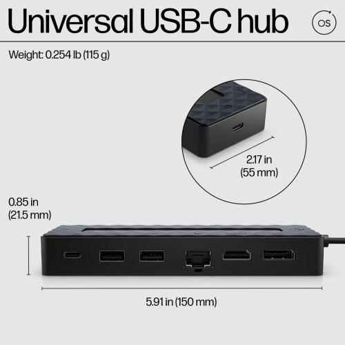 HP HP Universal USB-C Hub and Laptop Charger Combo 1