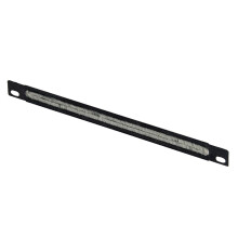 Lanview kábelrendező panel 1/2U 10" szálcsiszolt, RA10115BL