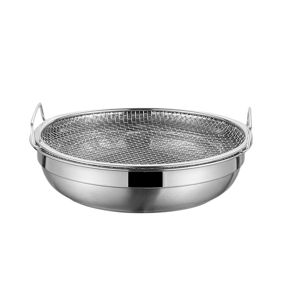 Fryer Oil Strainer Grease Mesh Drainer Colander With Heat-Resistant Handle Stainless Steel Oil Strainer For Kitchen 4711839421589