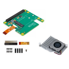 Pi 5 M.2 HAT NVMe SSD-Erweiterungskarte Gen2/Gen3 PCIe M-Key für Laufwerke der Größen 2230/2242, GPIO PCI Express-Adapter für RPI5