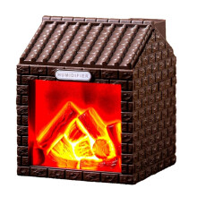 Humidificateur à Brume Fraîche avec Effet Flamme, Alimentation USB, Arrêt Automatique, Portable pour la Chambre, le Bureau et les Voyages