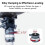 Leveling Base Tripod  3/8'' 1/4'' Screw Universal Leveling Mount Panoramic  Tiltable for DSLR Camera 2